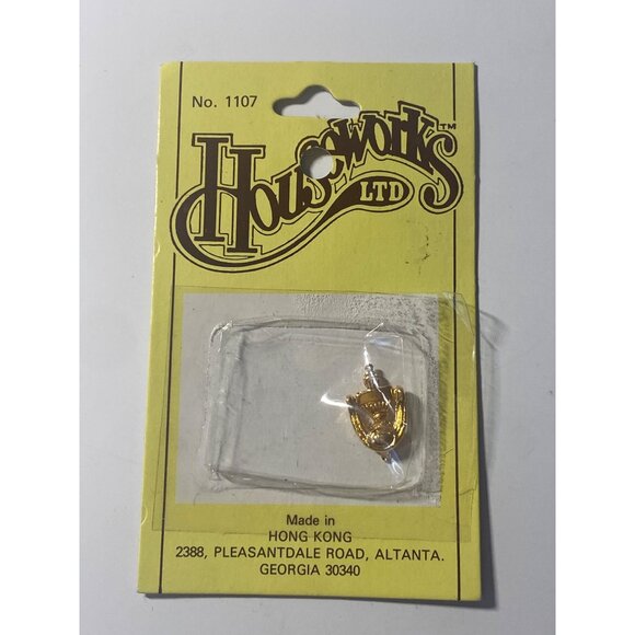 VTG Dollhouse Miniatures Door Knob House Numbers EagleDoor Knocker 4pc - Picture 10 of 12